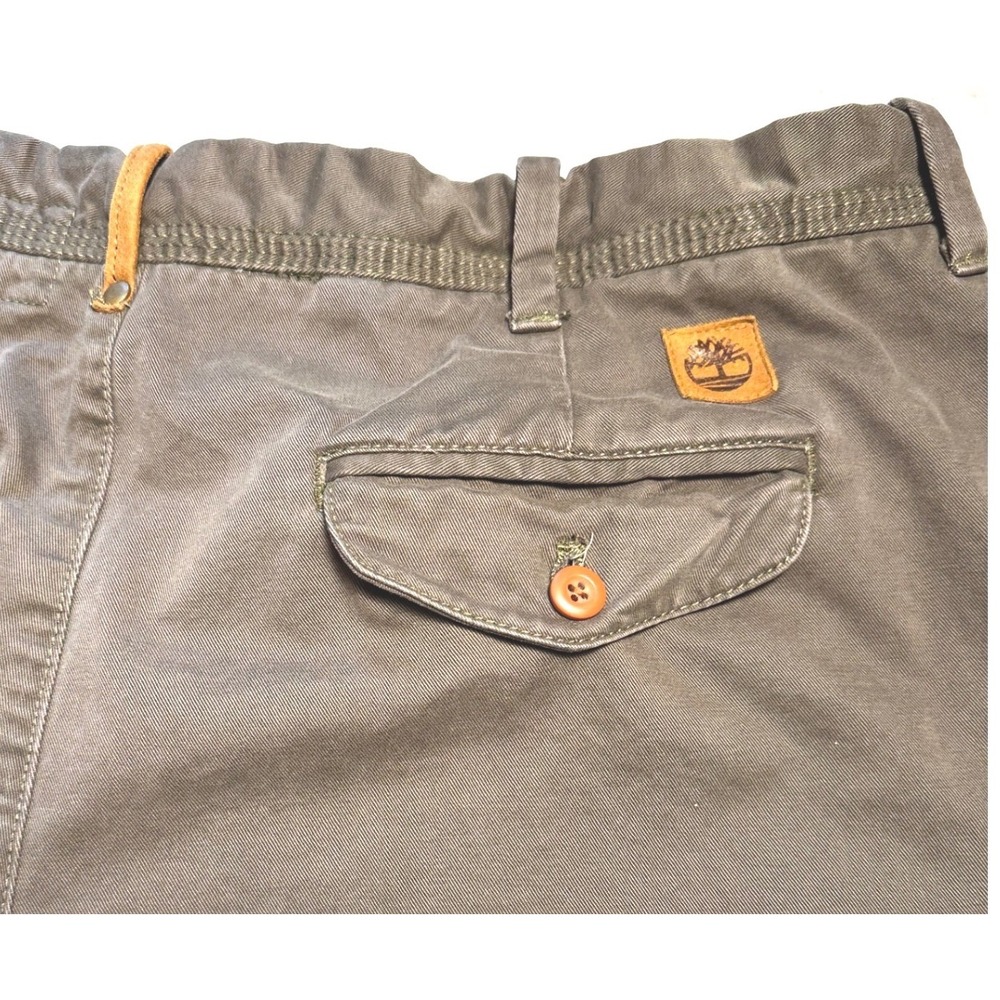Timberland Men's Olive Brown Cotton Twill Chino Pants 40 x 32